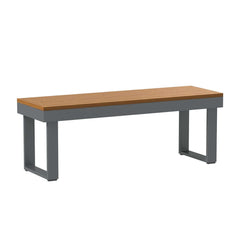 Modern Outdoor Sectional Sofa and Table Set with Acacia Wood