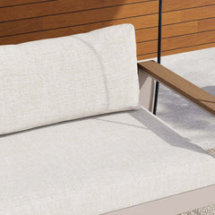 Modern Outdoor Swing Sofa with Removable Cushions and Aluminum Frame