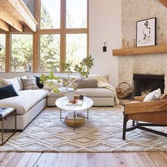 Modern Oval Coffee Table With Shelves, Engineered Wood