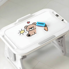 Modern Paintable Kids Desk and Chair Set with Adjustable Height