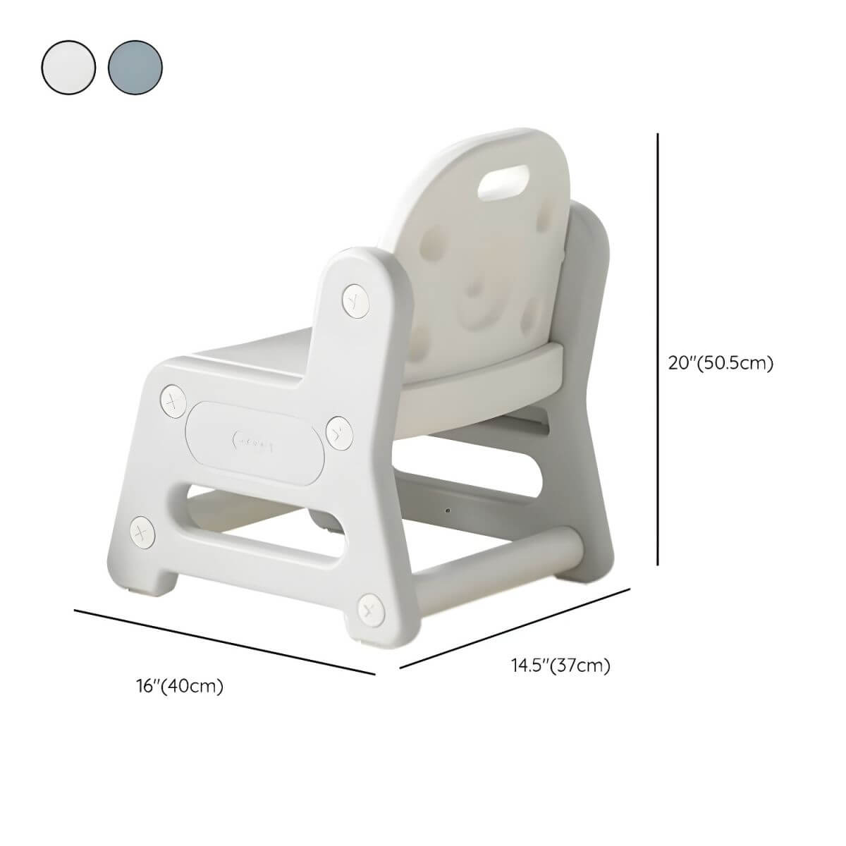 Modern Paintable Kids Desk and Chair Set with Adjustable Height Dimensions