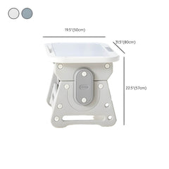 Modern Paintable Kids Desk and Chair Set with Adjustable Height Dimensions