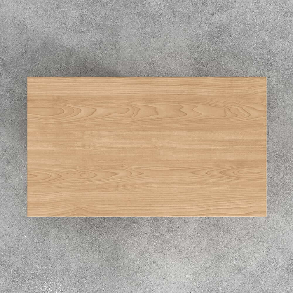 Modern Pine Wood Coffee Table With Trestle Base