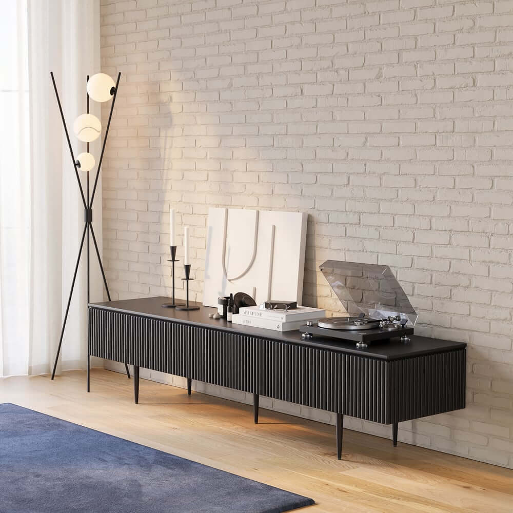 Modern Pine Wood TV Stand With Drawers - 70-79 Inch TVs