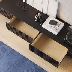 Modern Pine Wood TV Stand With Drawers - 70-79 Inch TVs