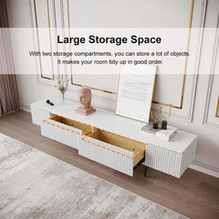 Modern Pine Wood TV Stand With Drawers - 70-79 Inch TVs