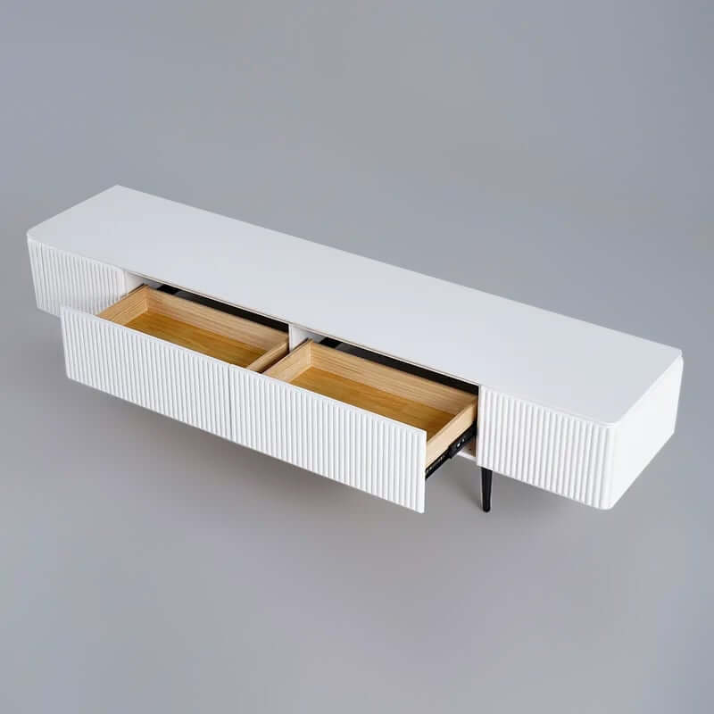 Modern Pine Wood TV Stand With Drawers - 70-79 Inch TVs