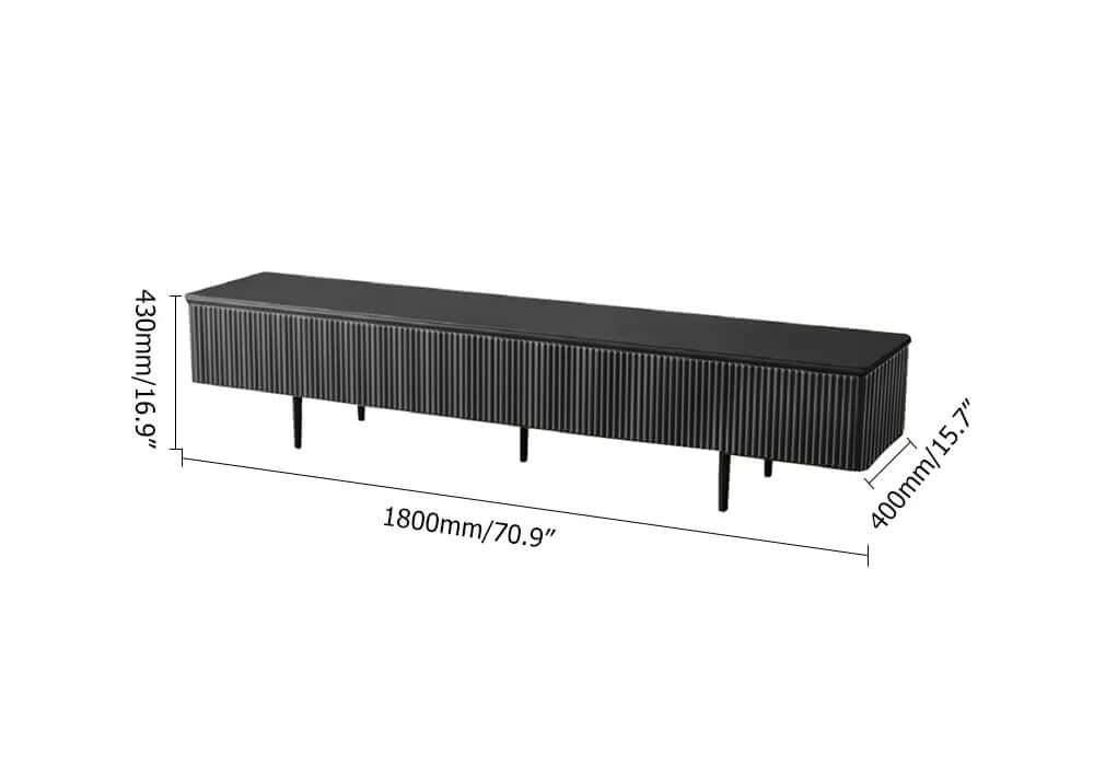 Modern Pine Wood TV Stand With Drawers - 70-79 Inch TVs Dimensions