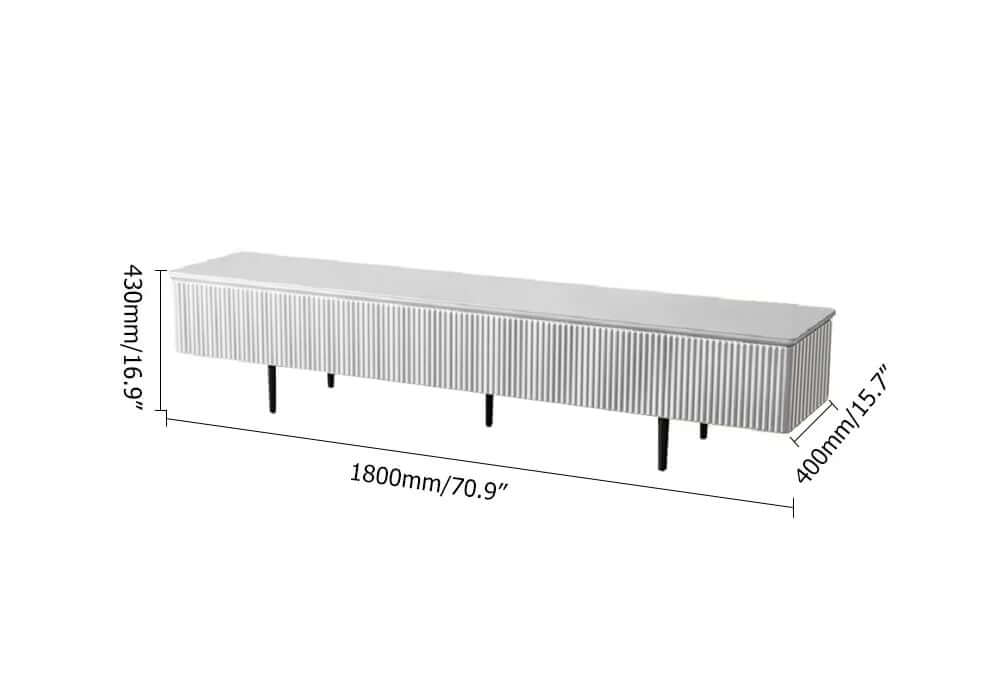 Modern Pine Wood TV Stand With Drawers - 70-79 Inch TVs Dimensions