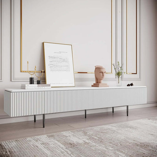 Modern Pine Wood TV Stand With Drawers - 70-79 Inch TVs Main Product Image