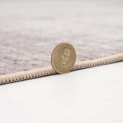 Modern Polyester Area Rugs in Beige and Gold with Geometric Art