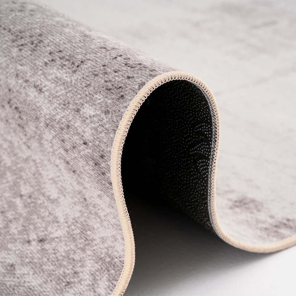 Modern Polyester Area Rugs in Beige and Gold with Geometric Art