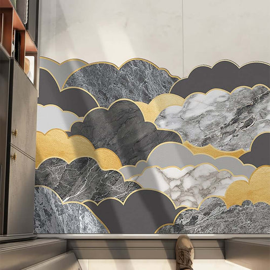 Modern PVC Doormat with Abstract Novelty Pattern for Indoor Outdoor Use