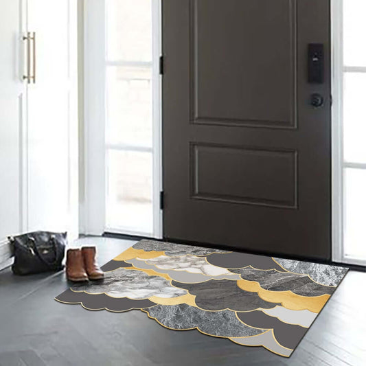 Modern PVC Doormat with Abstract Novelty Pattern for Indoor Outdoor Use Main Product Image
