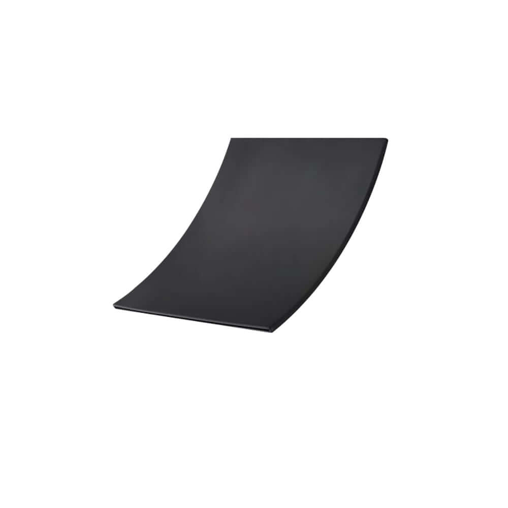 Modern Rectangle Stainless Steel Waterfall Shower Head in Matte Black