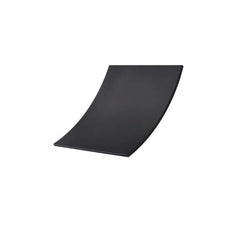 Modern Rectangle Stainless Steel Waterfall Shower Head in Matte Black