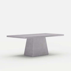 Modern Rectangular Sintered Stone Dining Table - Beige