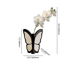 Modern Resin Butterfly Vase with Artificial Orchids and Planter Dimensions
