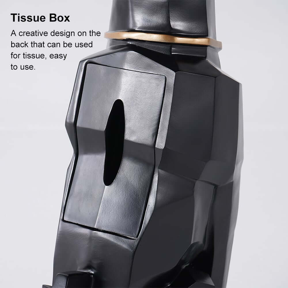 Modern Resin Dog-Shaped Side Table With Tissue Storage