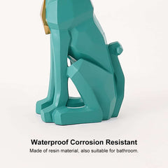 Modern Resin Dog-Shaped Side Table With Tissue Storage