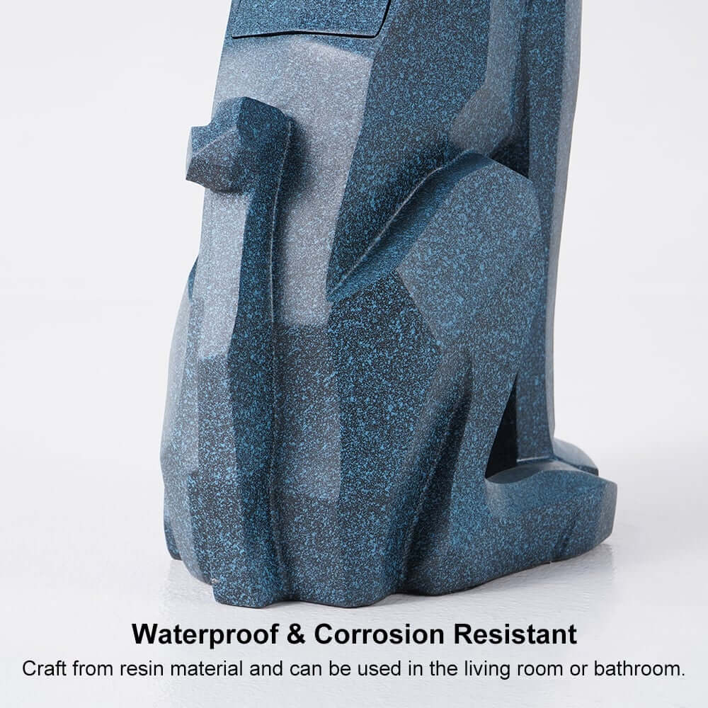 Modern Resin Dog-Shaped Side Table With Tissue Storage