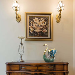 Modern Resin Swan Wine Rack - Freestanding Countertop Display