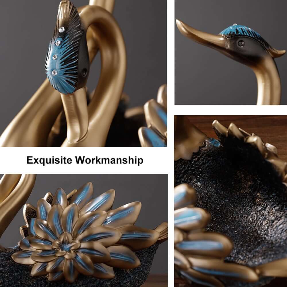 Modern Resin Swan Wine Rack - Multicolor, No Assembly