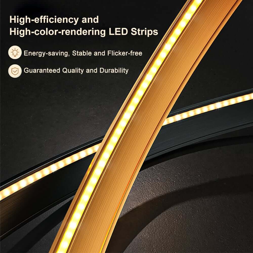 Modern Resin Wall Clock with 3D Lunar Texture and LED Lighting