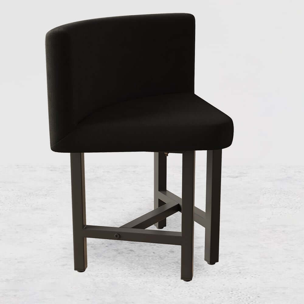 Modern Round Dining Set With Gray Velvet Chairs