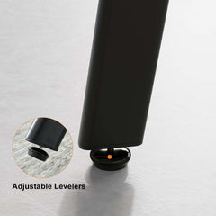 Modern Round Dining Set With Gray Velvet Chairs