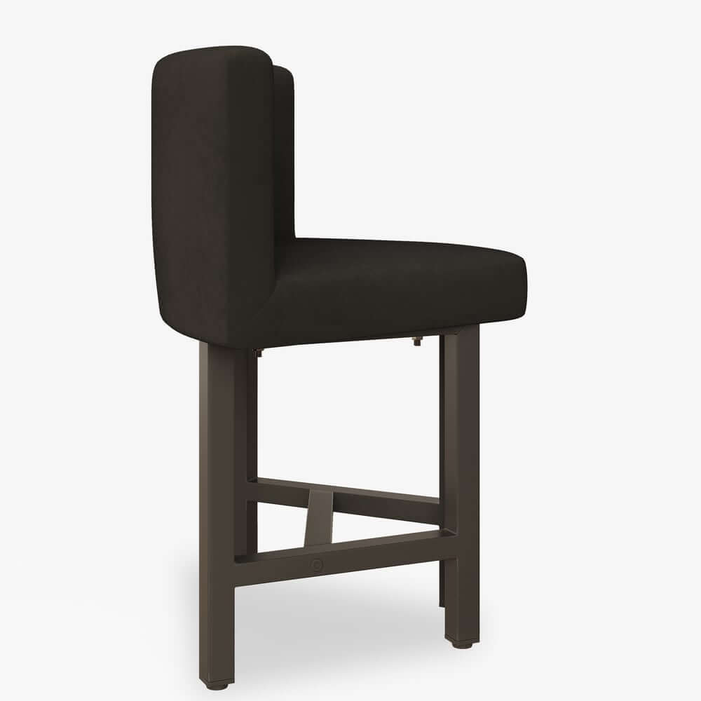 Modern Round Dining Set With Gray Velvet Chairs