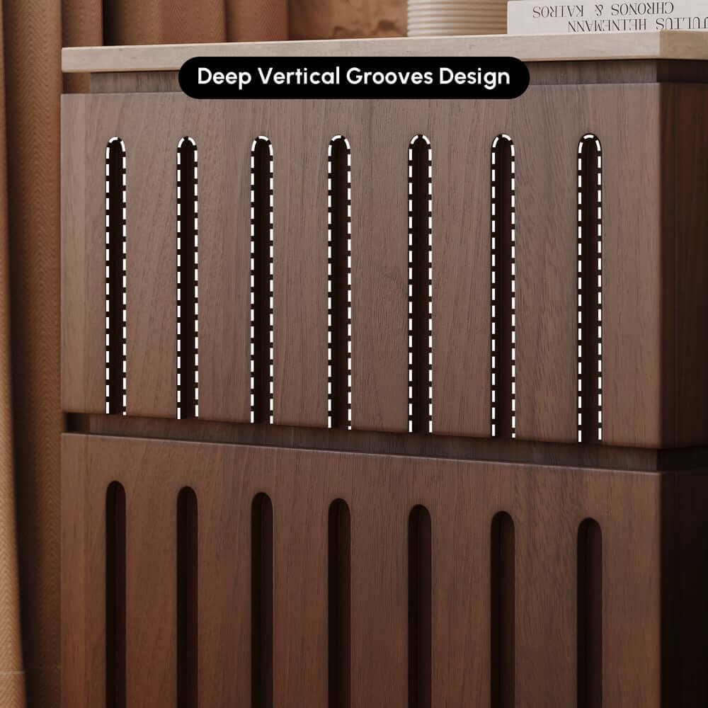 Modern Rubber Wood Bedroom Set with Boucle Headboard and Travertine Top