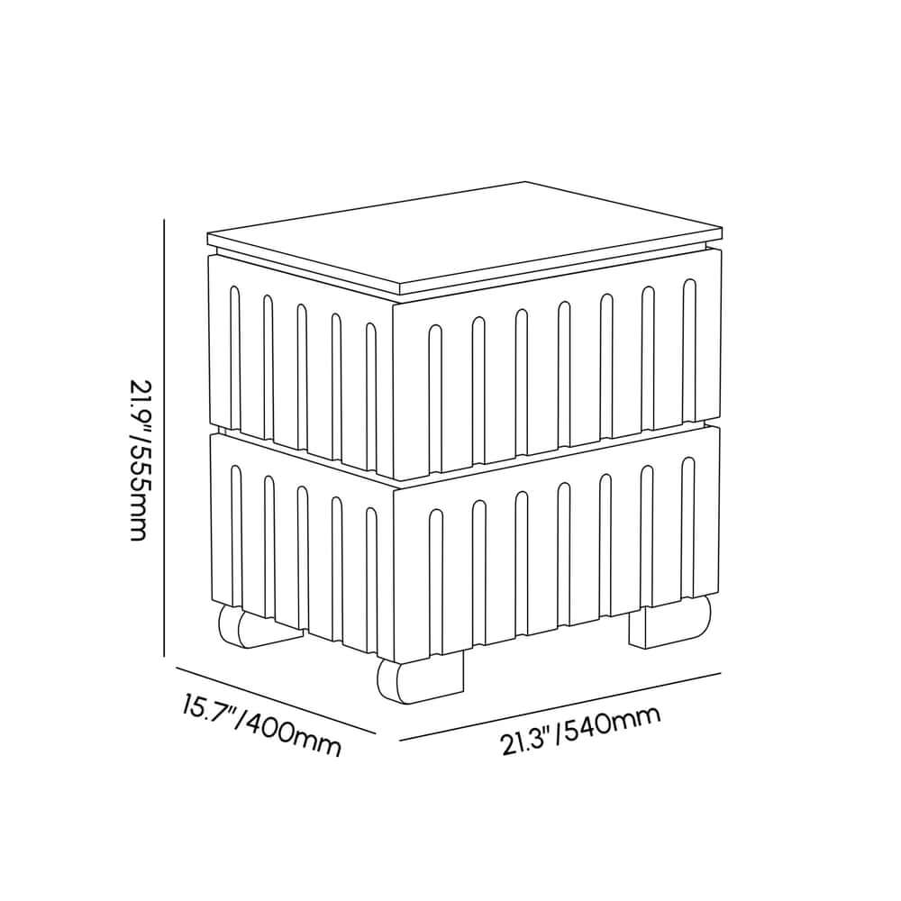 Modern Rubber Wood Bedroom Set with Boucle Headboard and Travertine Top Dimensions