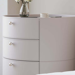 Modern Saddle Leather Vanity Set With Sintered Stone Top