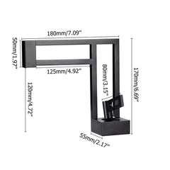 Modern Single Hole Bathroom Faucet in Matte Black with Lever Handle