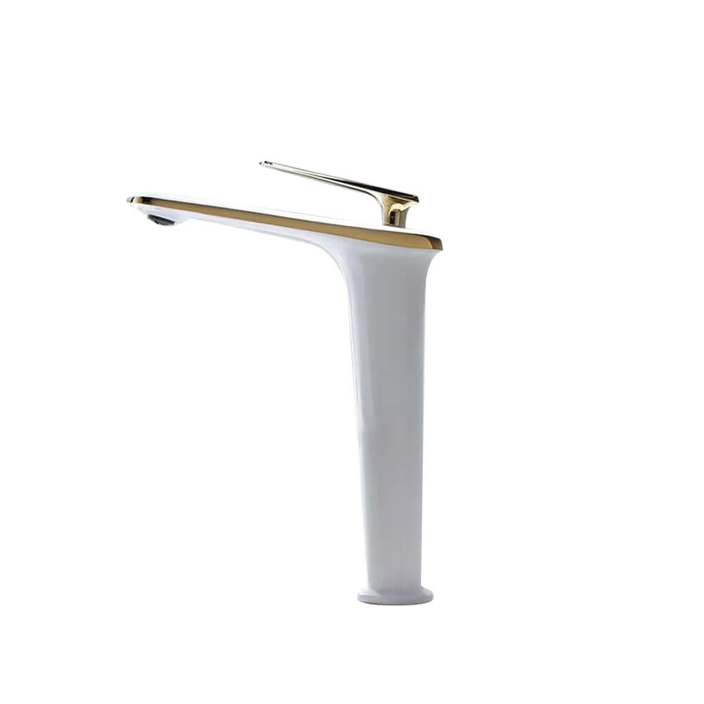Modern Single Hole Brass Bathroom Sink Faucet with Lever Handle