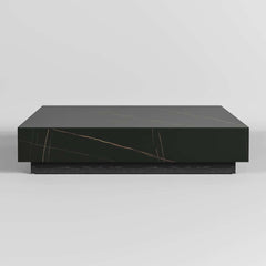 Modern Sintered Stone Coffee Table With 2 Drawers