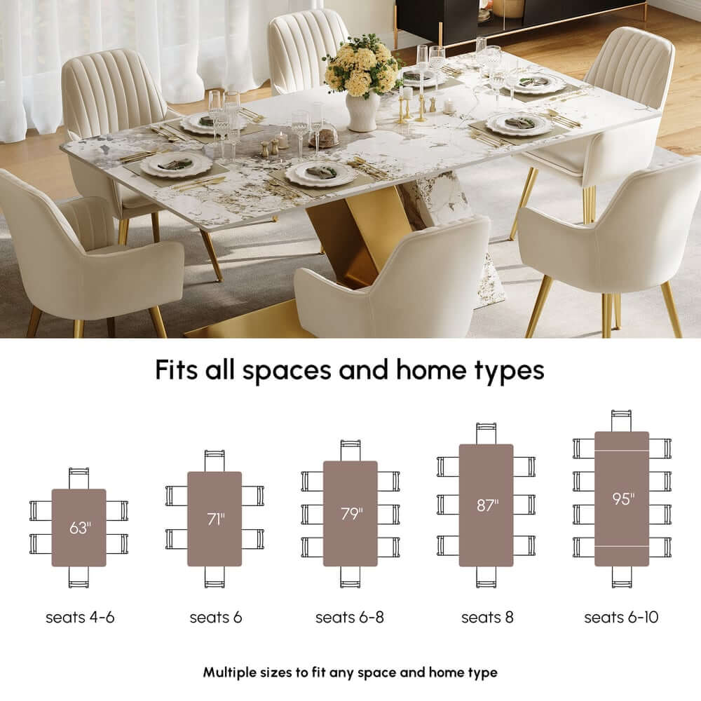 Modern Sintered Stone Dining Set With Pedestal Base