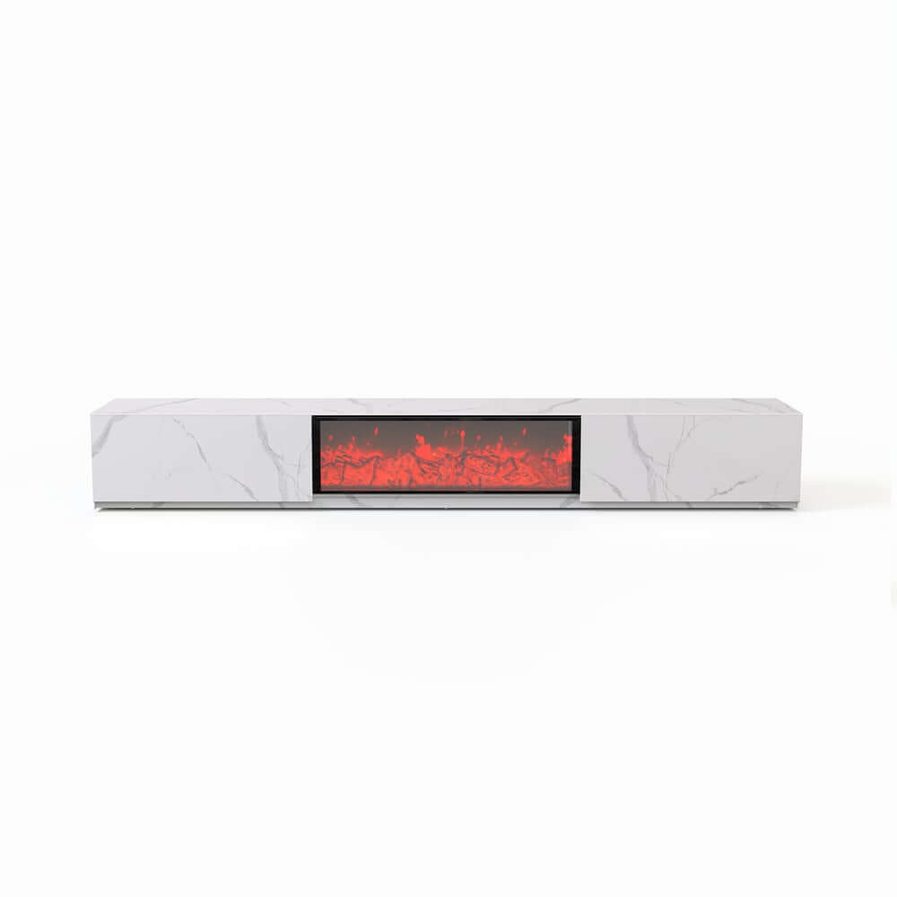 Modern Sintered Stone Entertainment Center with LED