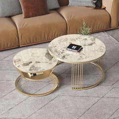 Modern Sintered Stone Nesting Coffee Table Set