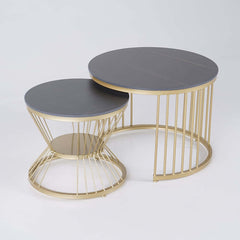 Modern Sintered Stone Nesting Coffee Table Set
