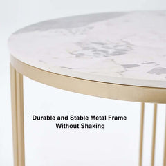 Modern Sintered Stone Nesting Coffee Table Set