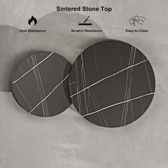 Modern Sintered Stone Nesting Coffee Table Set