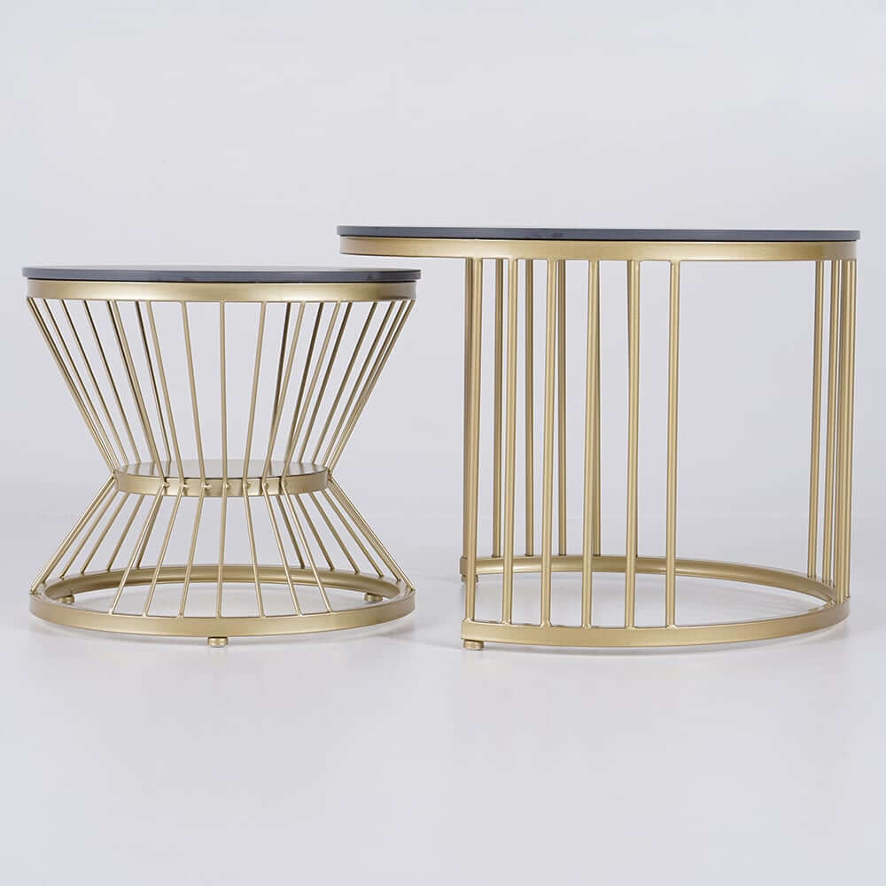 Modern Sintered Stone Nesting Coffee Table Set