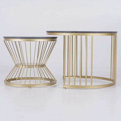 Modern Sintered Stone Nesting Coffee Table Set