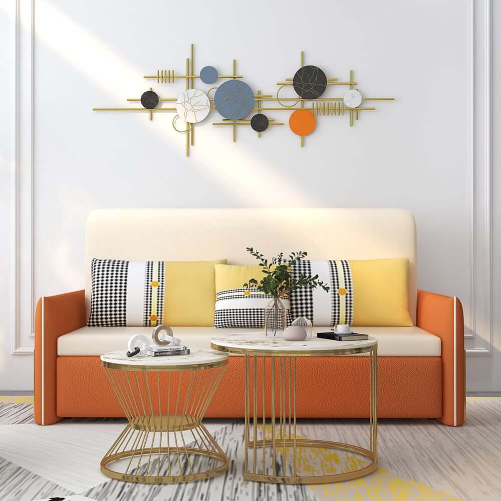 Modern Sintered Stone Nesting Coffee Table Set