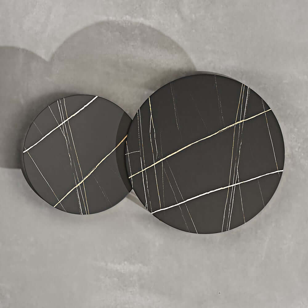 Modern Sintered Stone Nesting Coffee Table Set