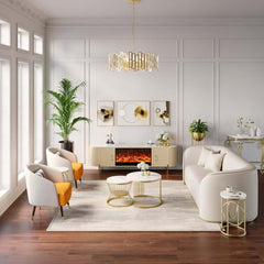 Modern Sintered Stone Nesting Coffee Table Set