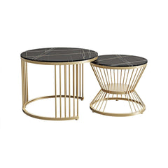 Modern Sintered Stone Nesting Coffee Table Set