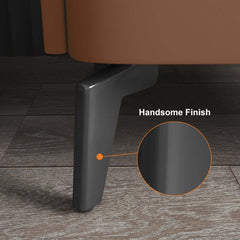 Modern Sintered Stone Nightstand With Two Drawers